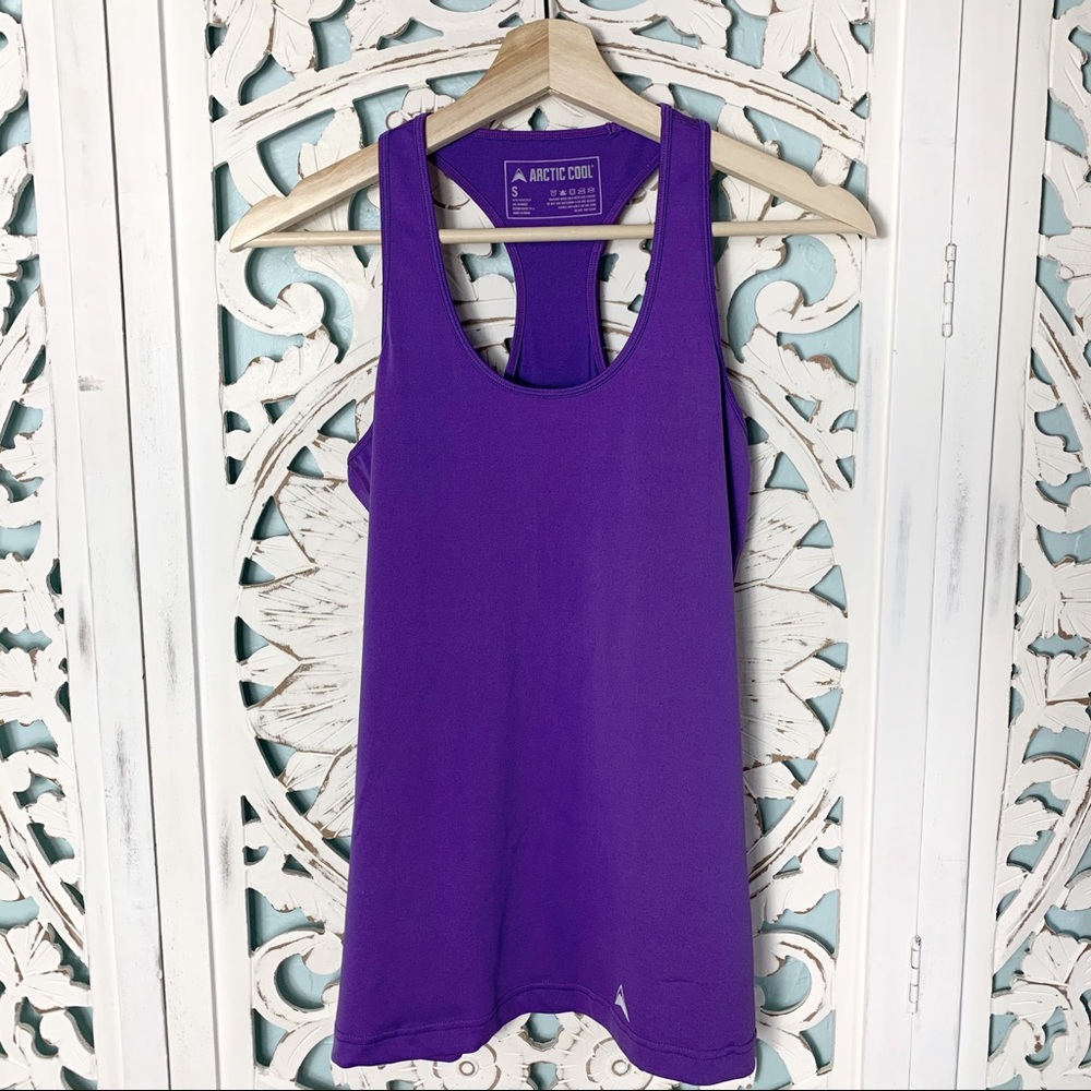Artic Cool Purple Racerback Athletic Tank Top